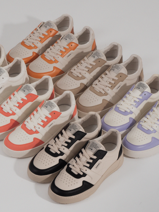 Baskets Recyclees Vegan Qui Nettoient La Mer CORAIL